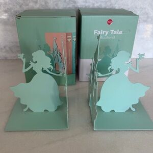 Balvi | Fairy Tale Bookend | Set of 2 | Mint Green w/ Box